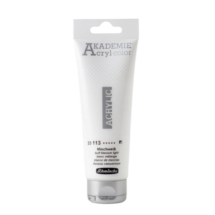 Schmincke Akademie Acrylic Paint 120 ml 113 Buff Titanium Light - 1
