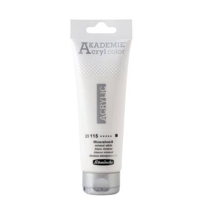 Schmincke Akademie Acrylic Paint 120 ml 115 Mineral White