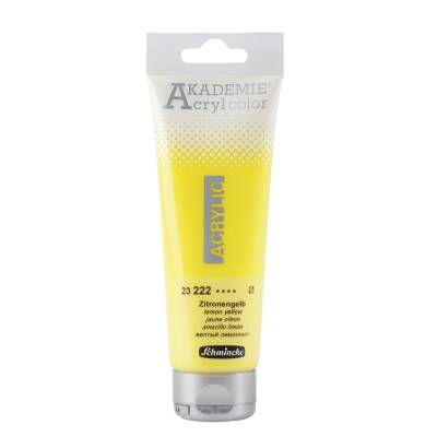 Schmincke Akademie Acrylic Paint 120 ml 222 Lemon Yellow
