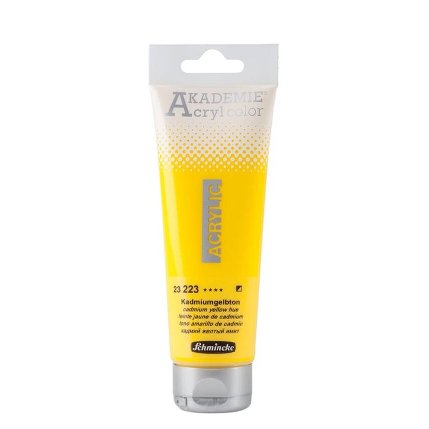 Schmincke Akademie Acrylic Paint 120 ml 223 Cadmium Yellow Hue - 1