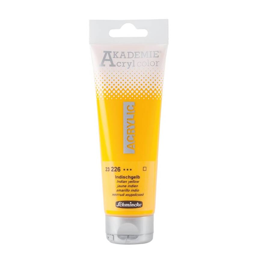 Schmincke Akademie Acrylic Paint 120 ml 226 Indian Yellow - 1