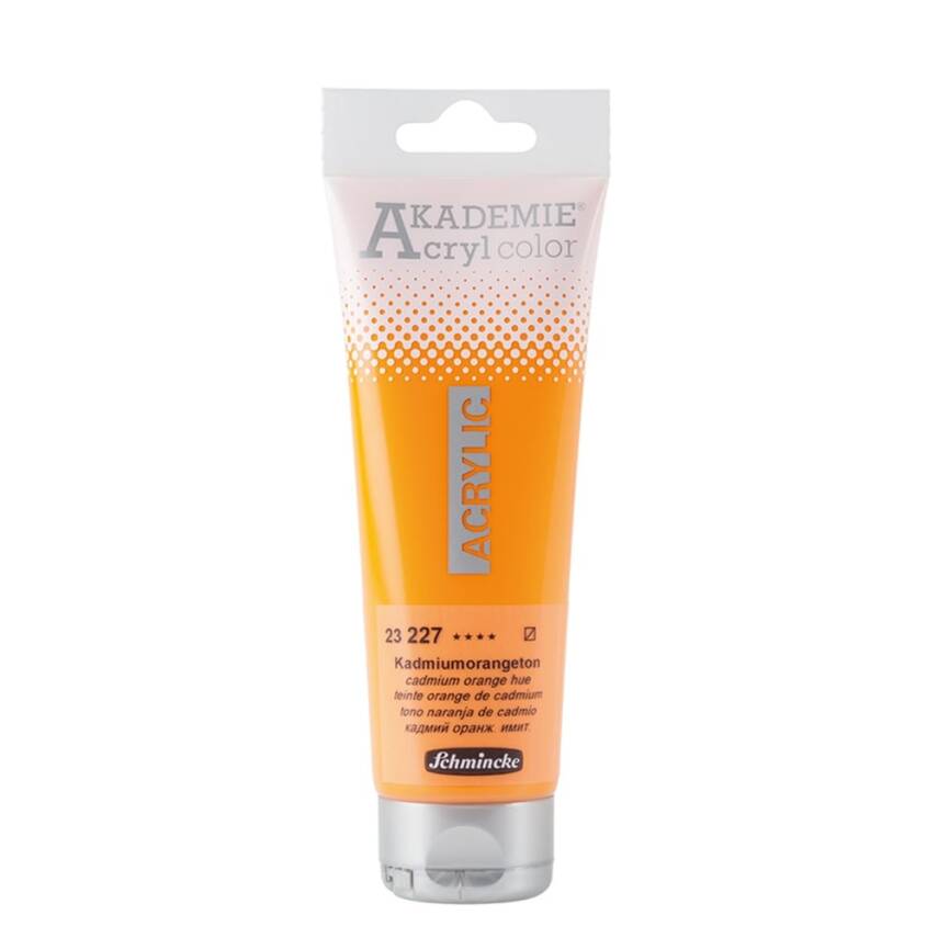 Schmincke Akademie Acrylic Paint 120 ml 227 Cadmium Orange Hue - 1