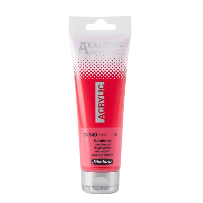 Schmincke Akademie Acrylic Paint 120 ml 340 Carmine Red - 1