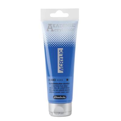 Schmincke Akademie Acrylic Paint 120 ml 443 Cobalt Blue Hue Deep