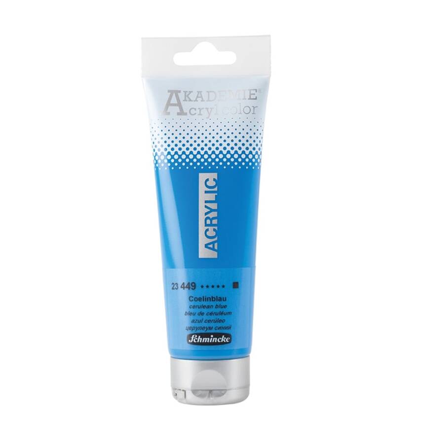 Schmincke Akademie Acrylic Paint 120 ml 449 Cerulean Blue - 1