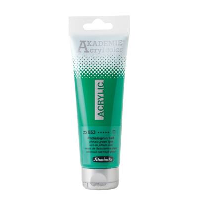 Schmincke Akademie Acrylic Paint 120 ml 553 Phthalo Green Light