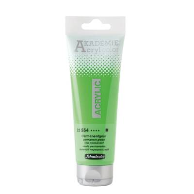 Schmincke Akademie Acrylic Paint 120 ml 554 Permanent Green