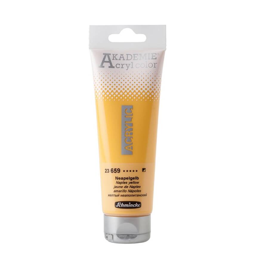 Schmincke Akademie Acrylic Paint 120 ml 659 Naples Yellow - 1