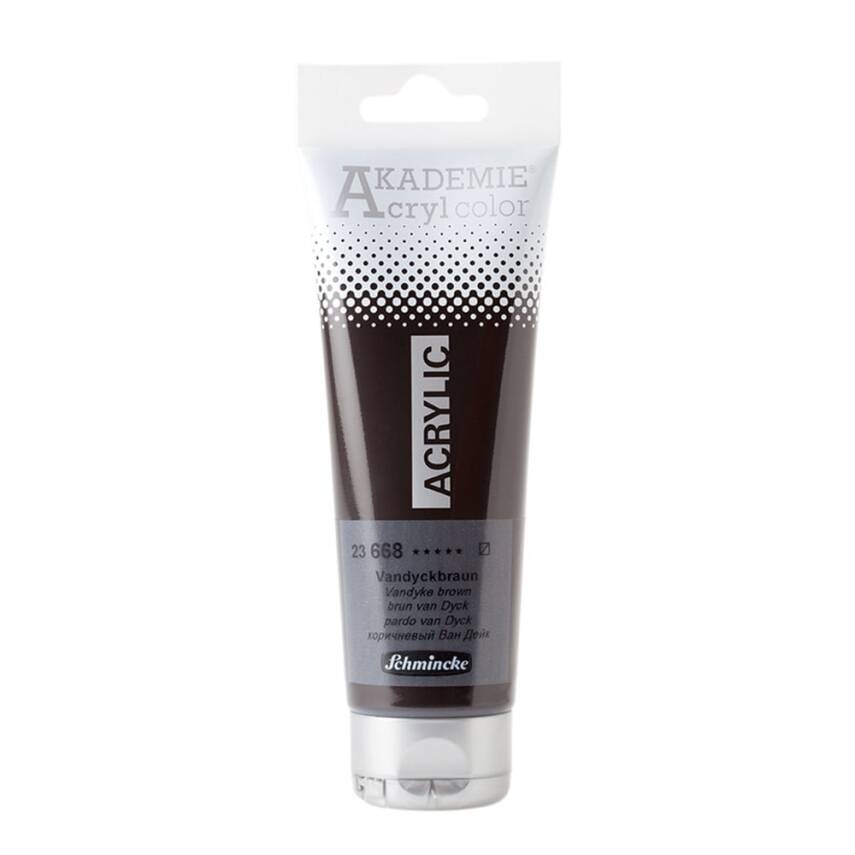 Schmincke Akademie Acrylic Paint 120 ml 668 Vandyke Brown - 1