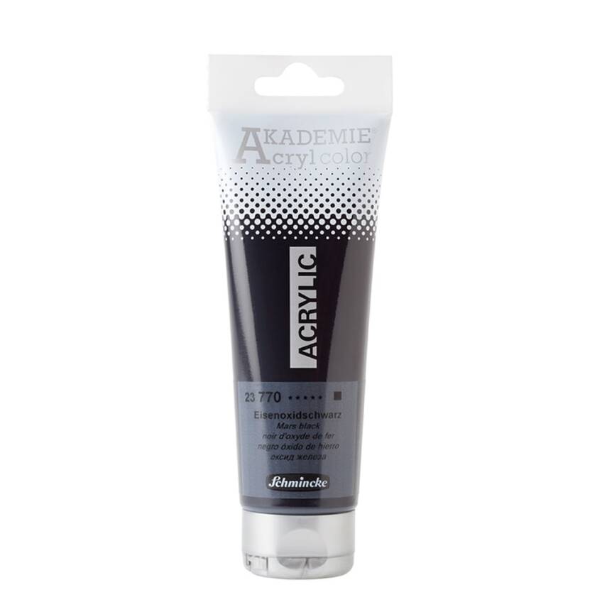 Schmincke Akademie Acrylic Paint 120 ml 770 Mars Black - 1