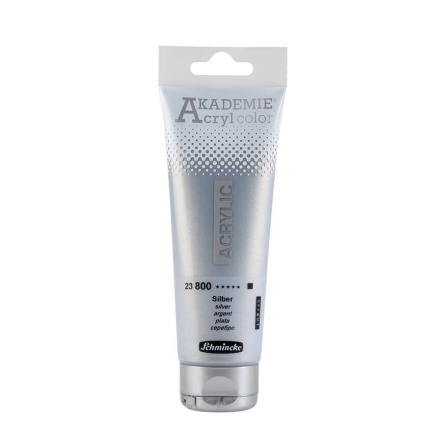 Schmincke Akademie Acrylic Paint 120 ml 800 Silver - 1