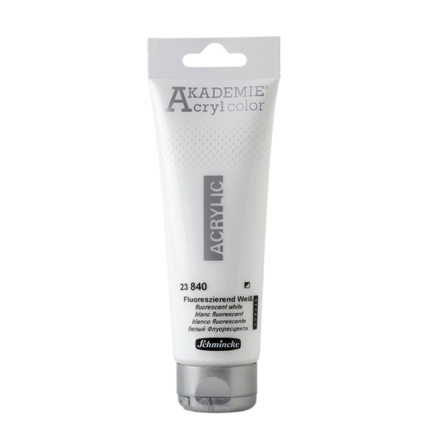 Schmincke Akademie Acrylic Paint 120 ml 840 Fluorescent White - 1