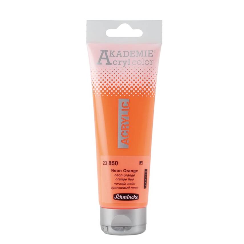 Schmincke Akademie Acrylic Paint 120 ml 850 Neon Orange - 1