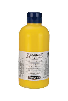 Schmincke Akademie Acrylic Paint 500 ml 223 Cadmium Yellow Hue