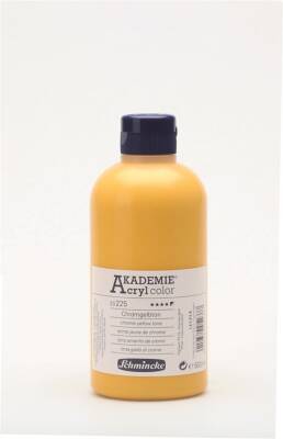 Schmincke Akademie Acrylic Paint 500 ml 225 Chrome Yellow Hue