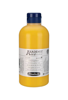 Schmincke Akademie Acrylic Paint 500 ml 225 Chrome Yellow Hue - 1