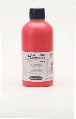 Schmincke Akademie Acrylic Paint 500 ml 335 Cadmium Red Hue - 3