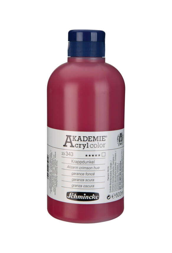 Schmincke Akademie Acrylic Paint 500 ml 343 Madder Deep - 1