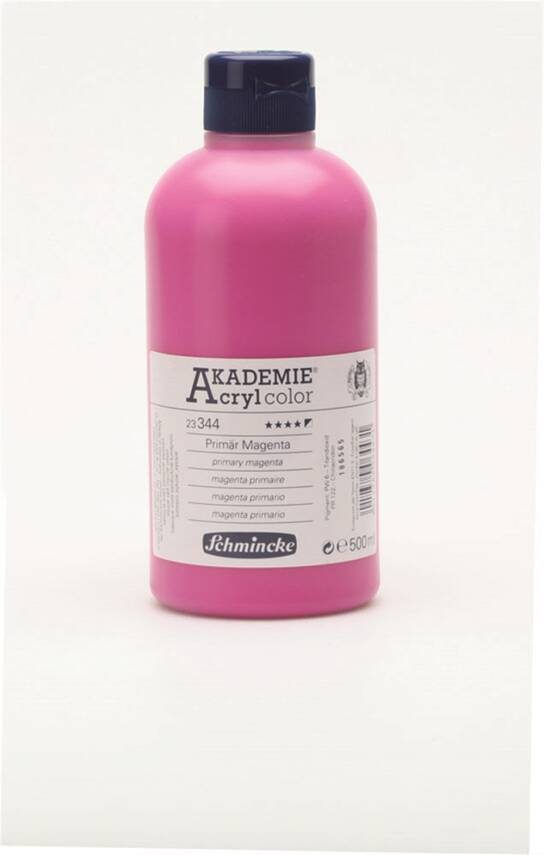 Schmincke Akademie Acrylic Paint 500 ml 344 Primary Magenta - 1