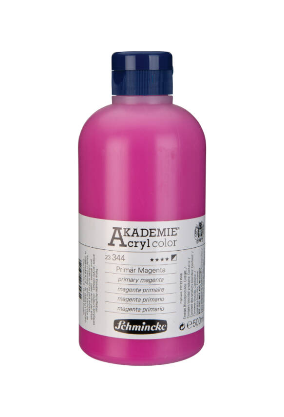 Schmincke Akademie Acrylic Paint 500 ml 344 Primary Magenta - 1