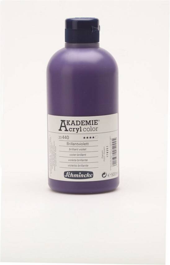 Schmincke Akademie Acrylic Paint 500 ml 440 Brilliant Violet - 1