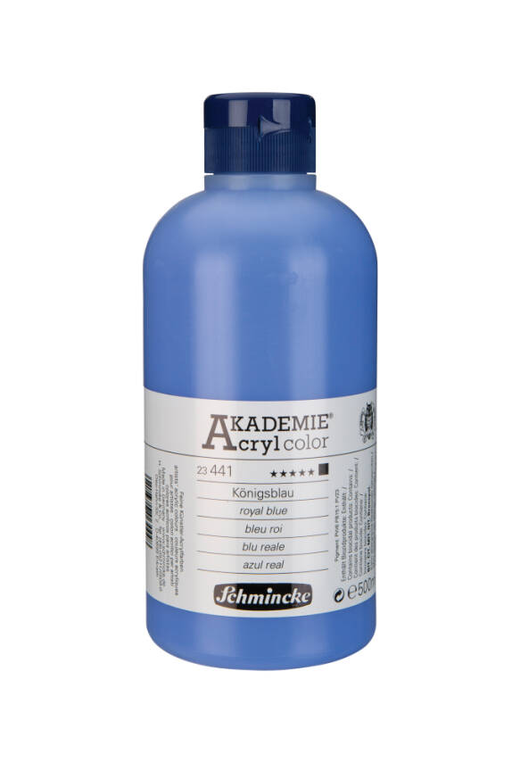 Schmincke Akademie Acrylic Paint 500 ml 441 Royal Blue - 1