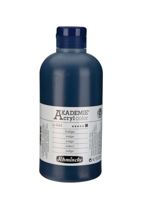 Schmincke Akademie Acrylic Paint 500 ml 444 Indigo - 1