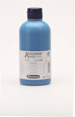 Schmincke Akademie Acrylic Paint 500 ml 449 Cerulean Blue