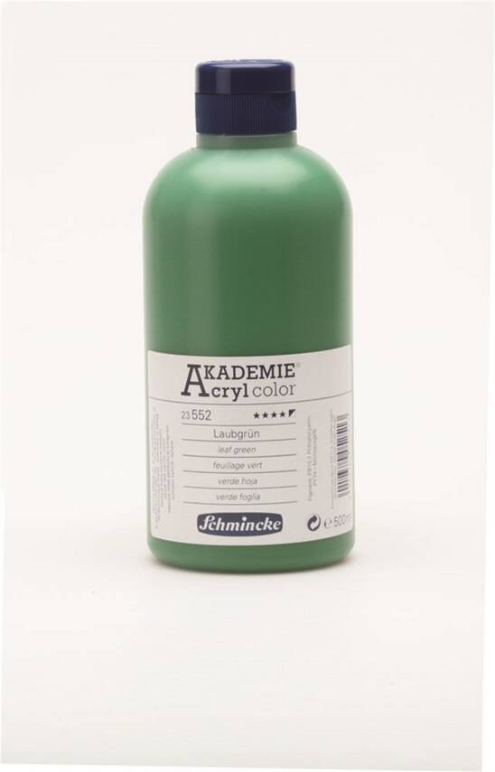 Schmincke Akademie Acrylic Paint 500 ml 552 Leaf Green - 1
