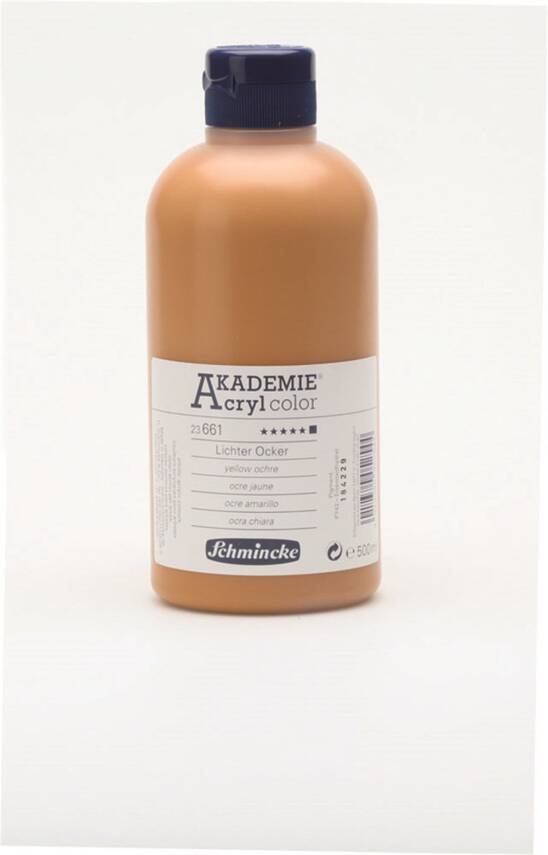Schmincke Akademie Acrylic Paint 500 ml 661 Yellow Ocher - 2