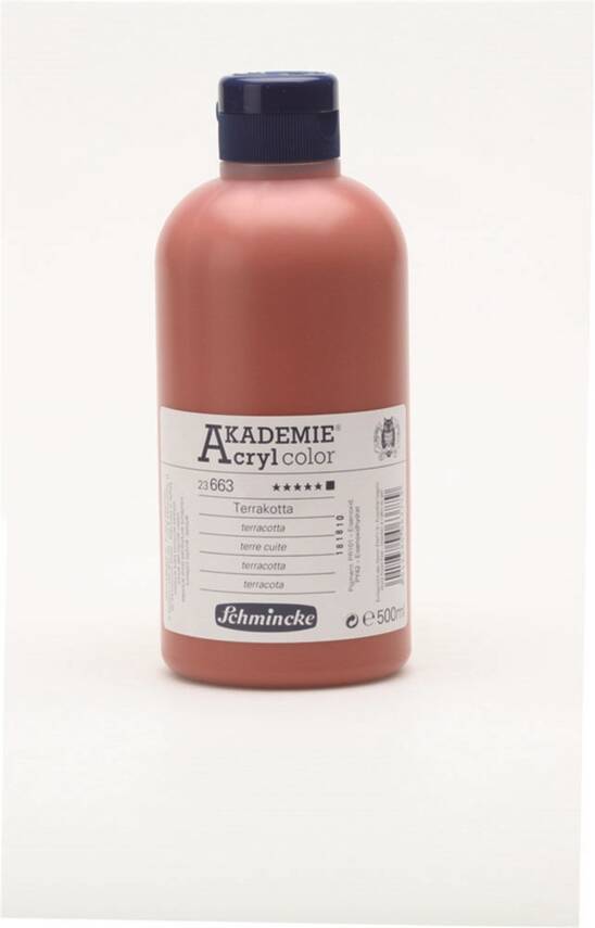 Schmincke Akademie Acrylic Paint 500 ml 663 Terracotta - 2