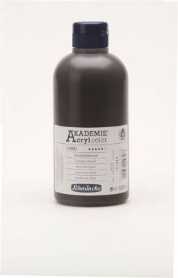 Schmincke Akademie Acrylic Paint 500 ml 668 Vandyke Brown