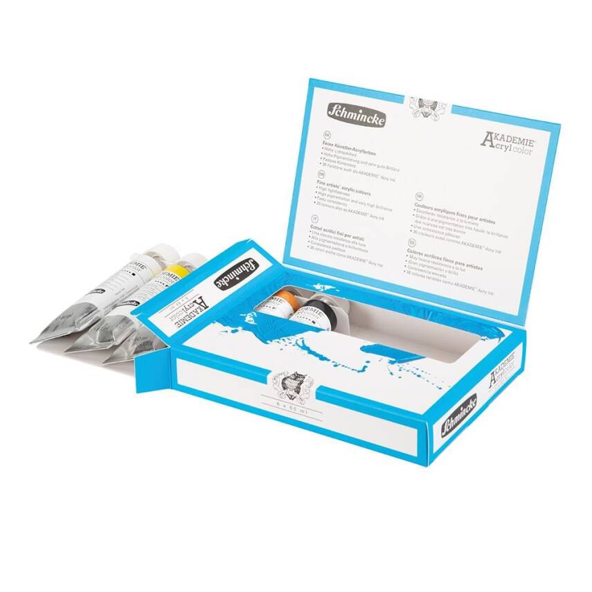 Schmincke Akademie Acrylic Paint Set 6 x 60 ml - 2