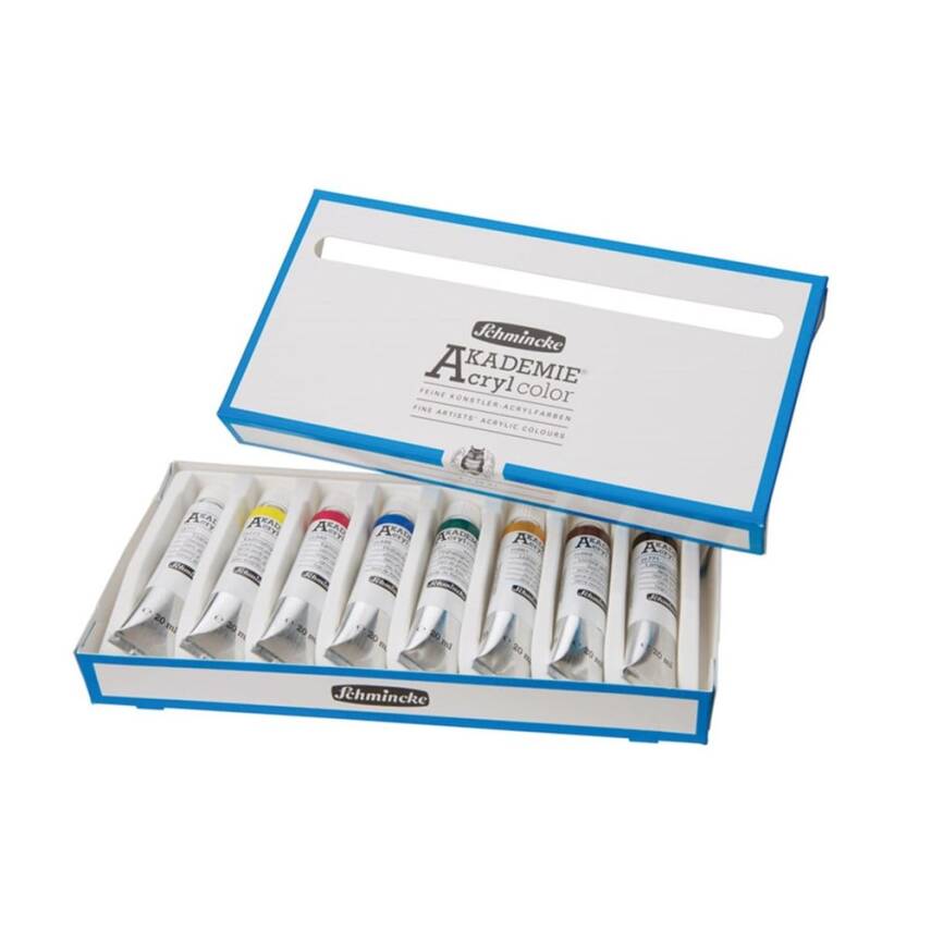 Schmincke Akademie Acrylic Paint Set 8 x 20 ml - 2
