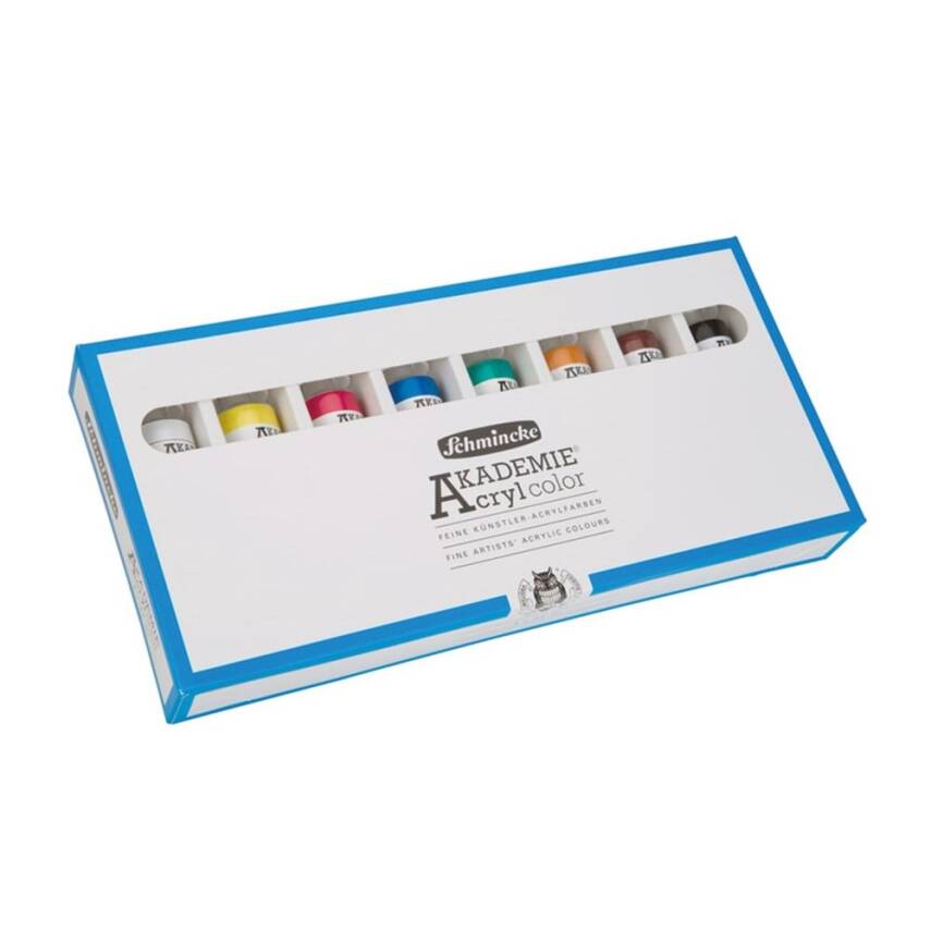 Schmincke Akademie Acrylic Paint Set 8 x 60 ml - 1