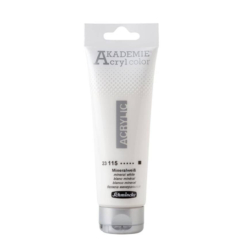 Schmincke Akademie Akrilik Boya 120 ml 115 Mineral White - 1