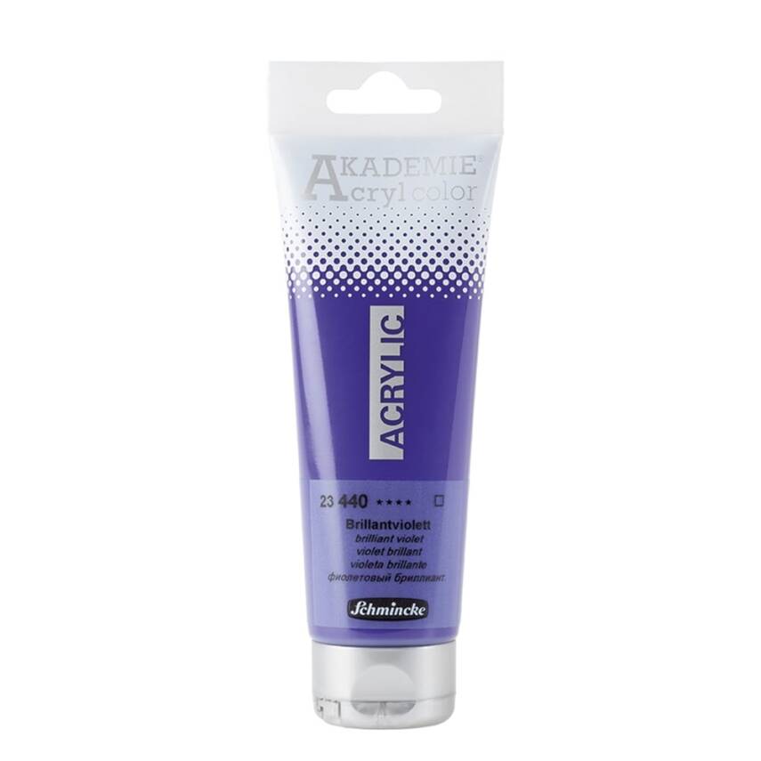 Schmincke Akademie Akrilik Boya 120 ml 440 Brilliant Violet - 1