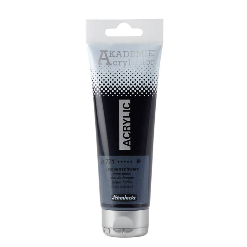 Schmincke Akademie Akrilik Boya 120 ml 771 Lamp Black - 1