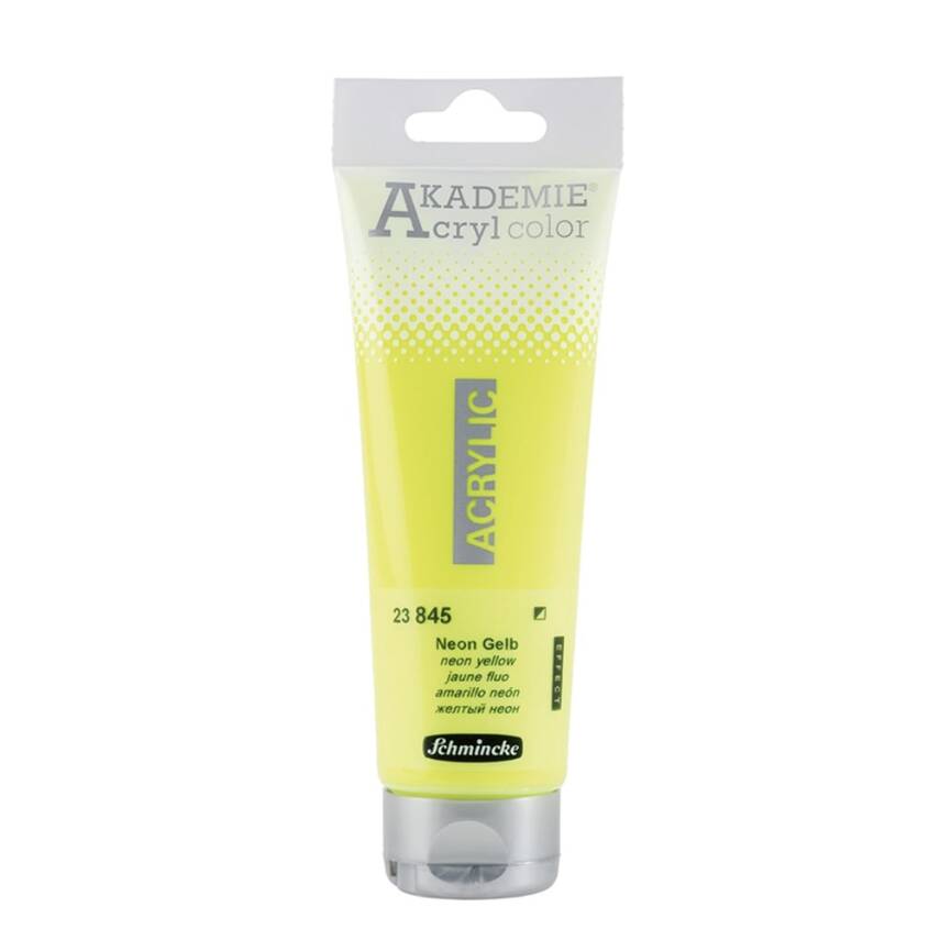 Schmincke Akademie Akrilik Boya 120 ml 845 Neon Yellow - 1