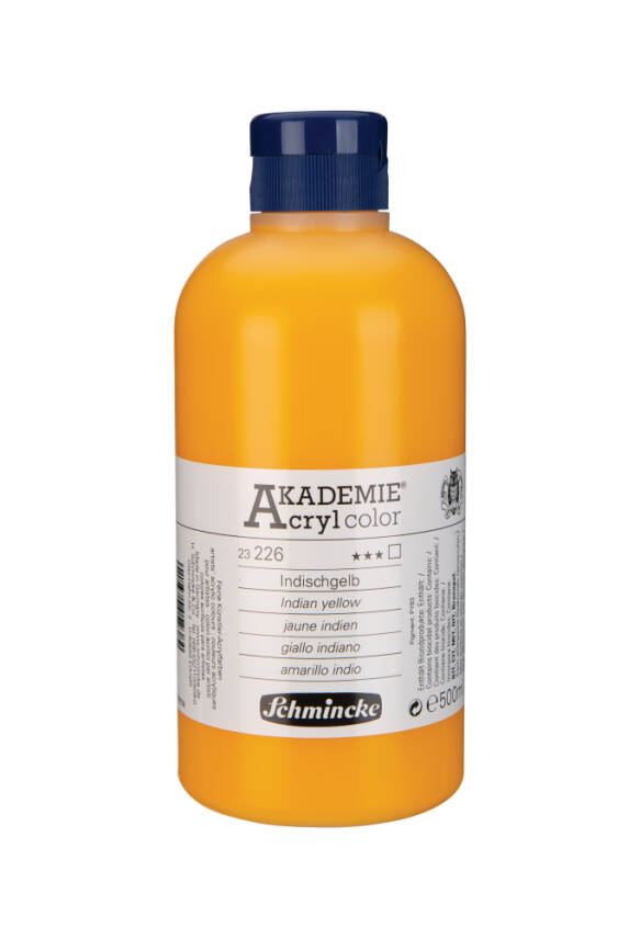 Schmincke Akademie Akrilik Boya 500 ml 226 Indian Yellow - 1