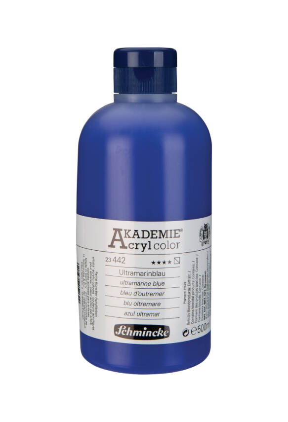 Schmincke Akademie Akrilik Boya 500 ml 442 Ultramarine Blue - 1