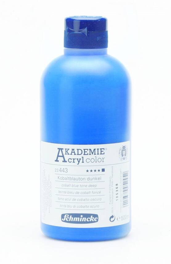 Schmincke Akademie Akrilik Boya 500 ml 443 Cobalt Blue Hue Deep - 2