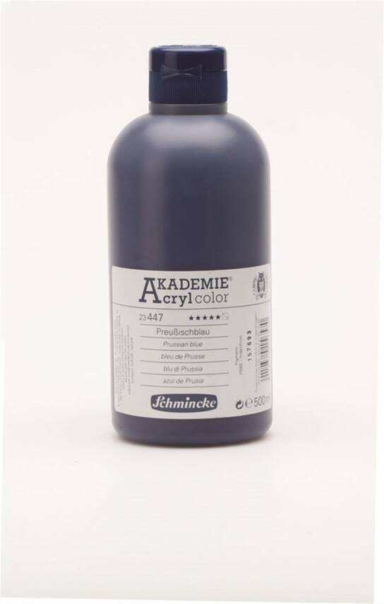 Schmincke Akademie Akrilik Boya 500 ml 447 Prussian Blue - 1