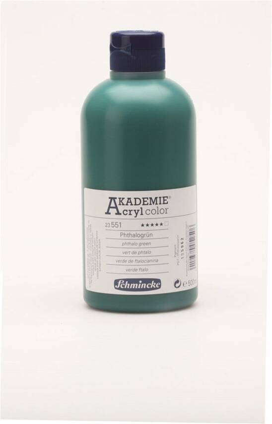 Schmincke Akademie Akrilik Boya 500 ml 551 Phthalo Green - 2
