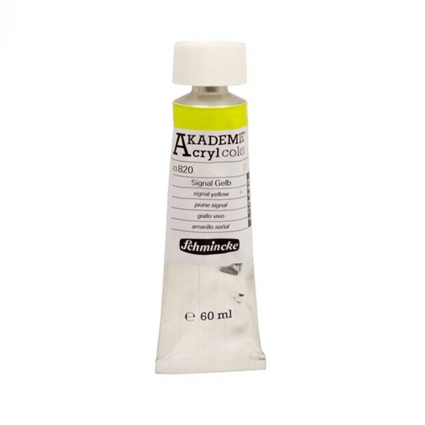 Schmincke Akademie Akrilik Boya 60 ml 820 Signal Yellow - 1