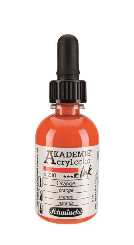 Schmincke Akademie Akrilik Mürekkep 50 ml 230 Orange - 1