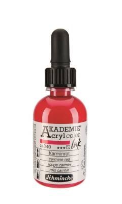 Schmincke Akademie Akrilik Mürekkep 50 ml 340 Carmine Red - 1