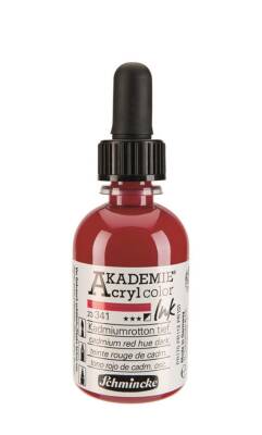 Schmincke Akademie Akrilik Mürekkep 50 ml 341 Cadmium Red Hue Dark - 2