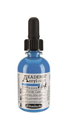 Schmincke Akademie Akrilik Mürekkep 50 ml 446 Primary Blue Cyan - 2