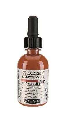 Schmincke Akademie Akrilik Mürekkep 50 ml 663 Terracotta - 2